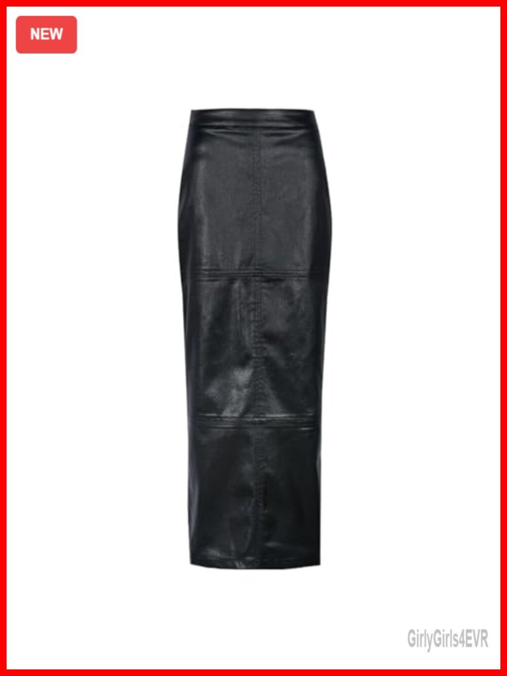 High Waist A Line Long Leather Maxi Skirt Business Casual